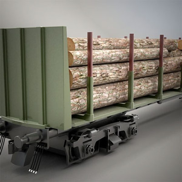 maya railroad car wood