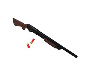 3D ithaca m37 shotgun model