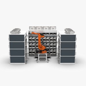 Automatic Main Board Testing Machine 3D model