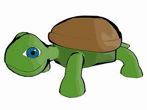 cartoon turtle 3d model
