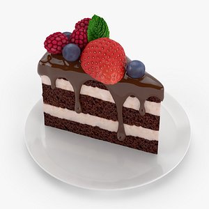 cake piece 3d model