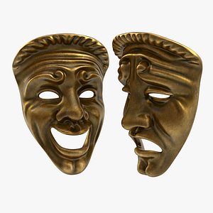 theatre masks 3d model