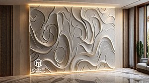 decor set wall panel wall relief mural CNC 51 model