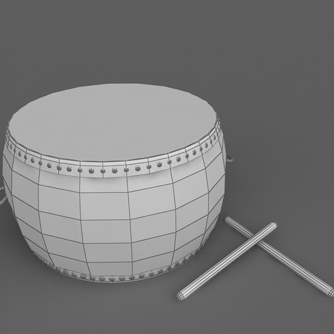 Chinese Drum 3d Model