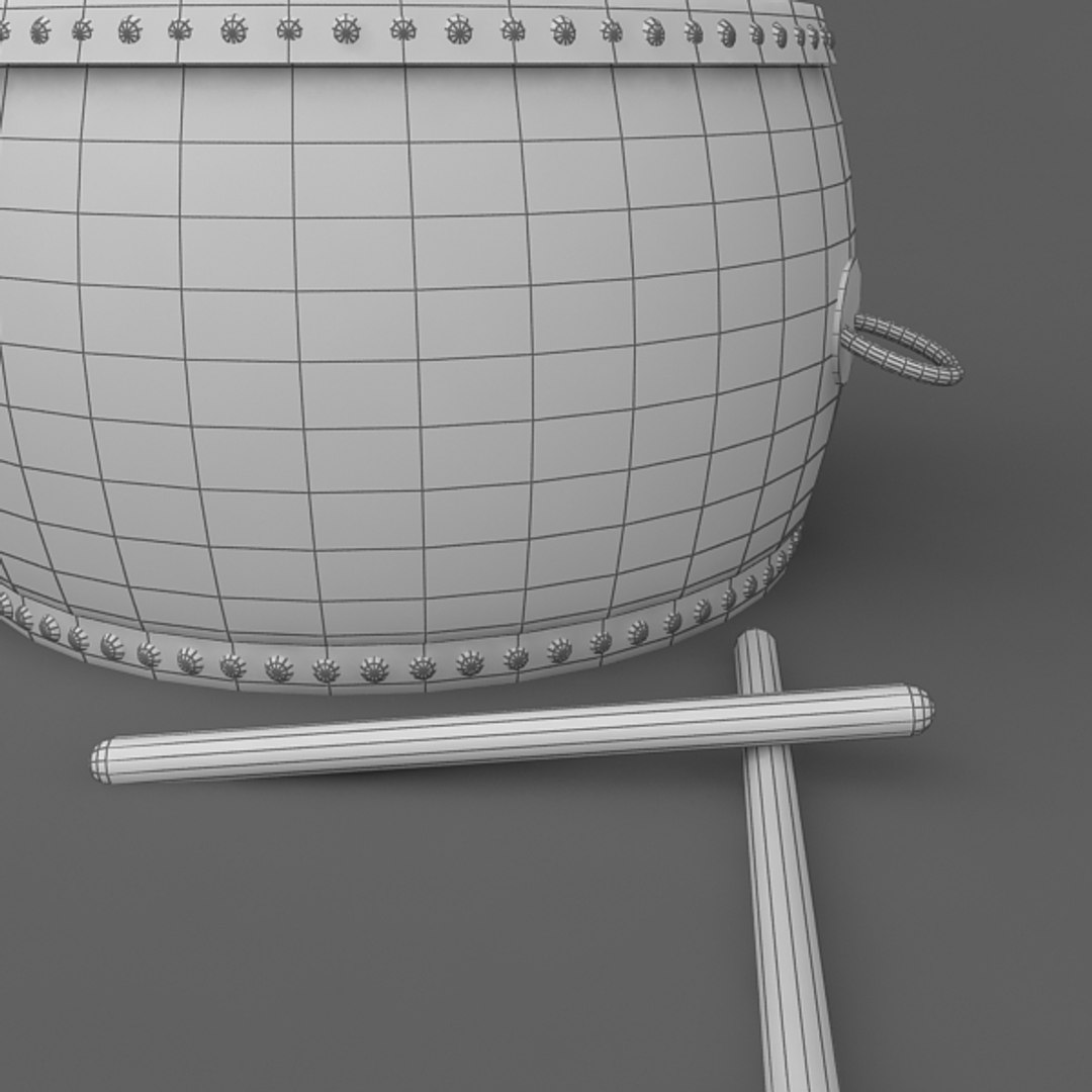 Chinese Drum 3d Model