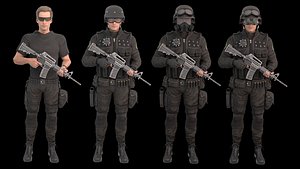 Male SWAT Officer Rigged
