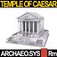 reconstruction temple caesar huelsen 3d 3ds