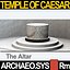 reconstruction temple caesar huelsen 3d 3ds