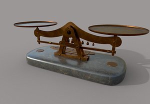 Balance Scale Low-poly