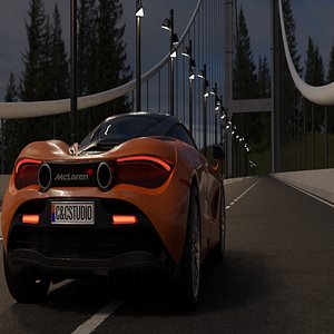 3D Animated Car BLEND file 3D model