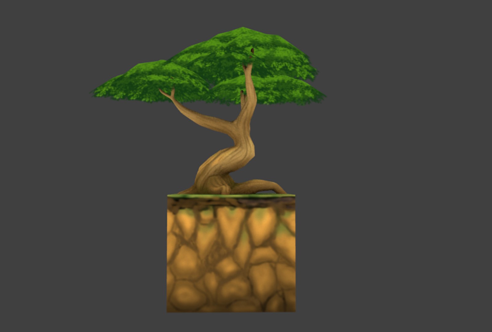 3D Model Hand Painted Tree - TurboSquid 1150298