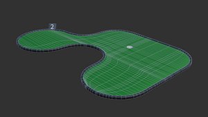 3D model miniature golf course 1