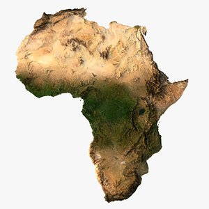 3d model relief africa