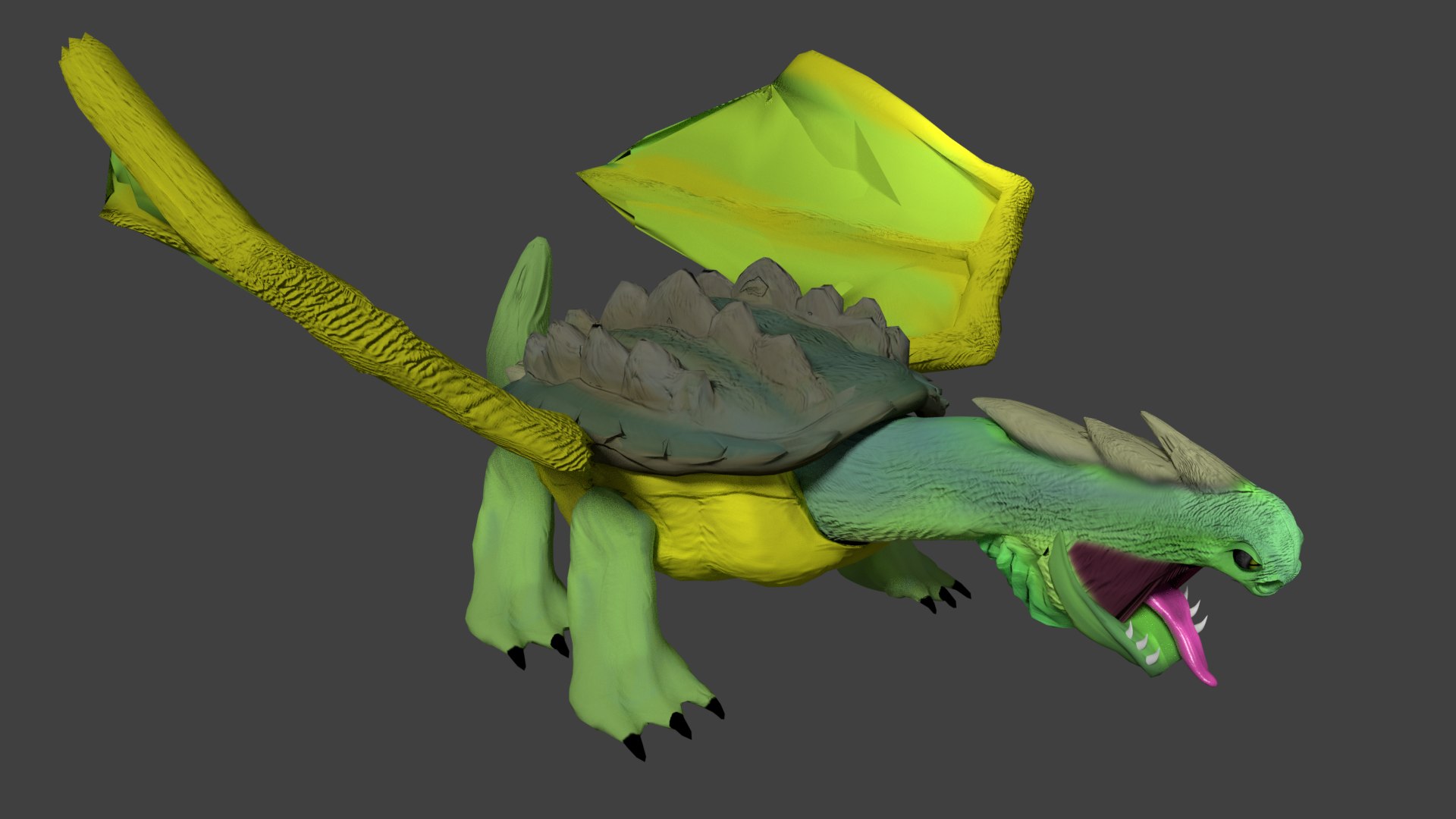 Turtle Dragon Model - TurboSquid 1353723
