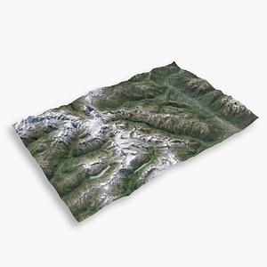 3D mountain matterhorn large terrain