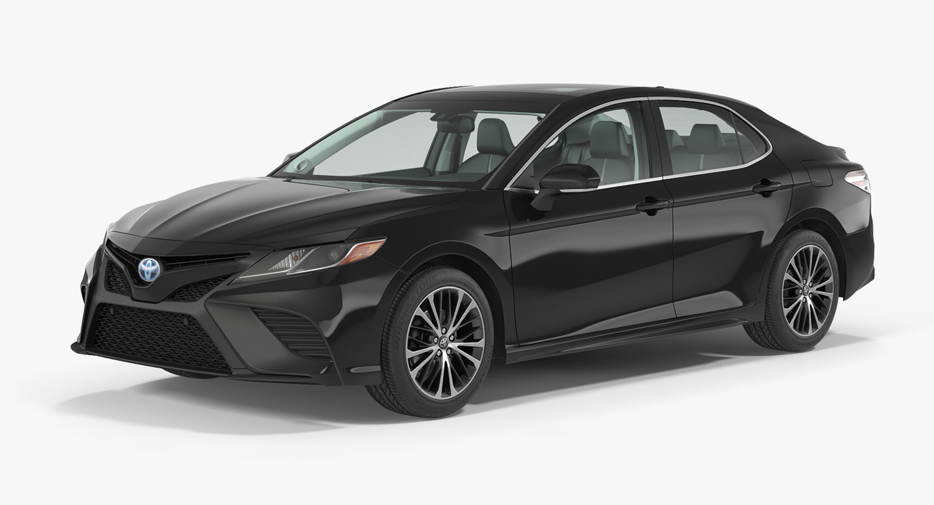 Toyota Camry Full Interior 2018 Rigged 3D model preview
