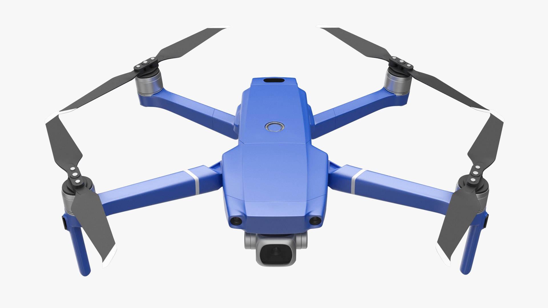 Quadcopter Aerial Drone with Gimbal Mounted Camera Rigged 3D model preview