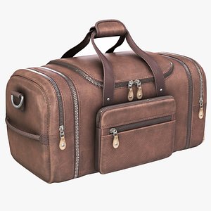 Travel Bag 1 - Brown 3D