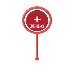 3D Double-Sided Metal Emergency Service Sign