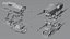 Set gambe Mecha Kit fantascientifico modulare
