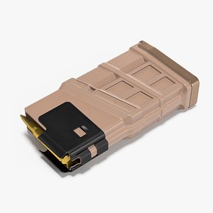 7 62x51 Round Magazine 3D