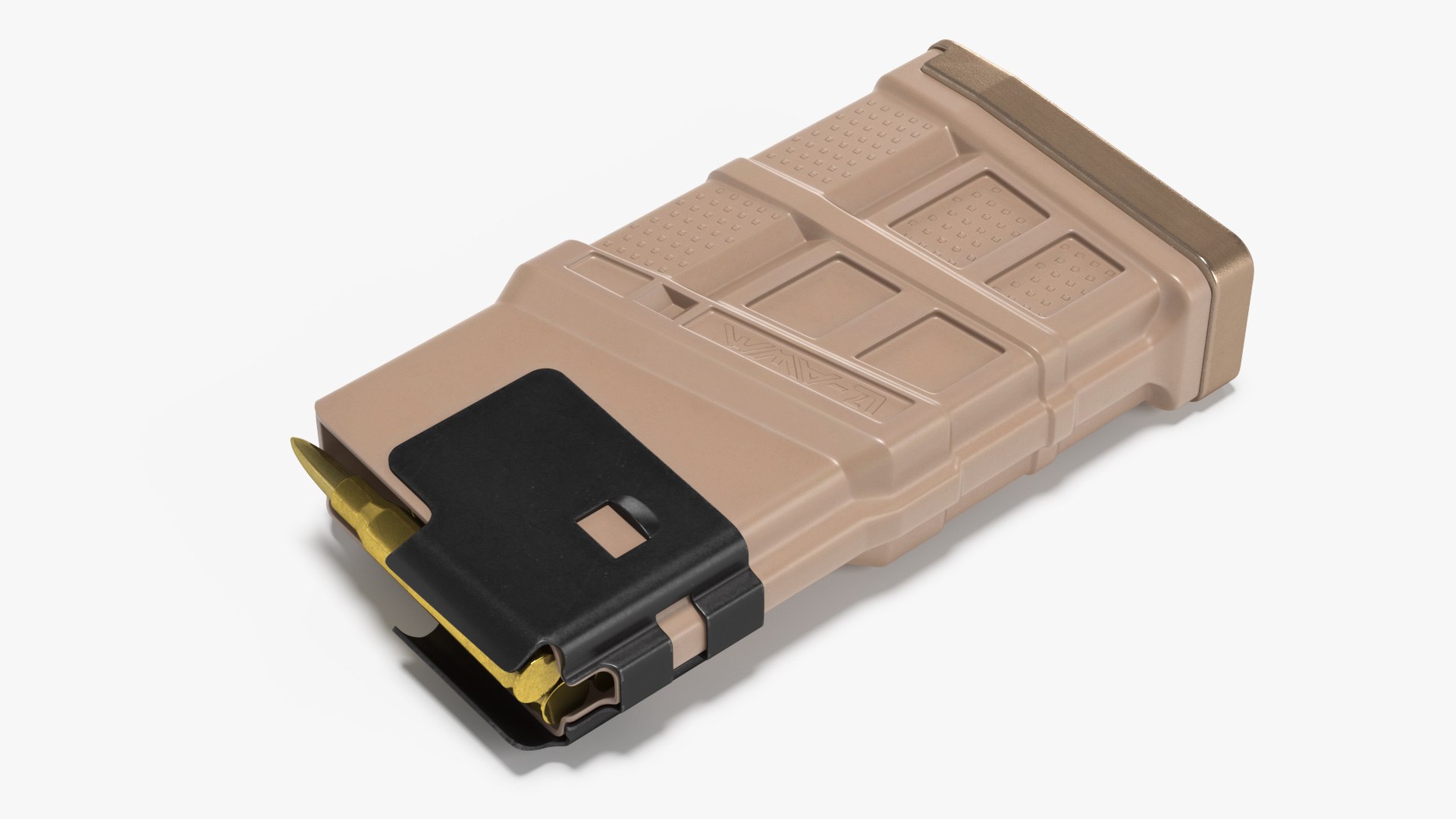 7 62x51 Round Magazine 3D model preview
