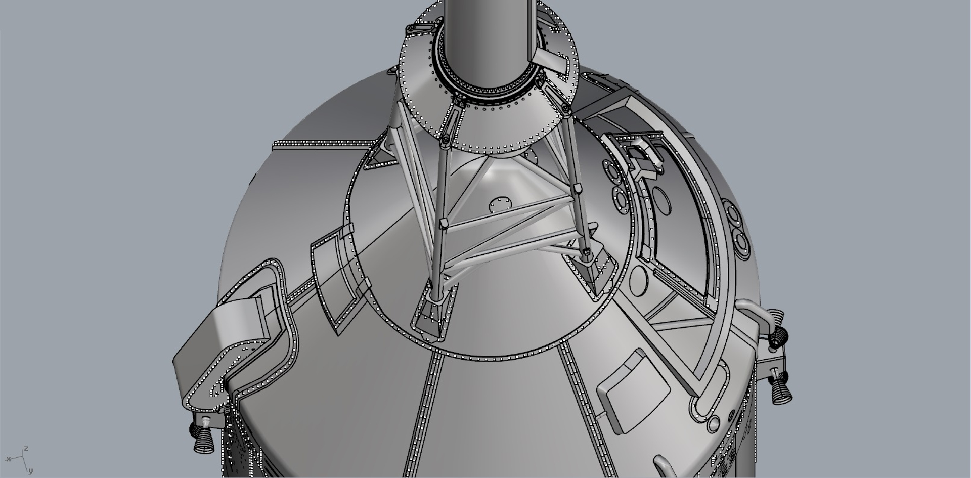 saturn 1b 3d model