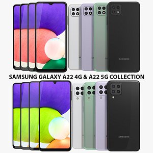 3D Samsung Galaxy A22  4G and A22 5G Collection
