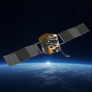 GPS Satellite Block IIF 3D model
