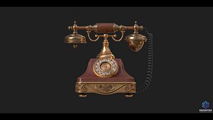 Antique Telephone 3D model