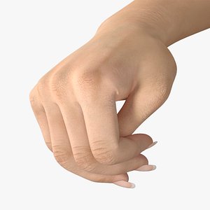 3D Realistic Female Hand Rigged for Cinema 4D
