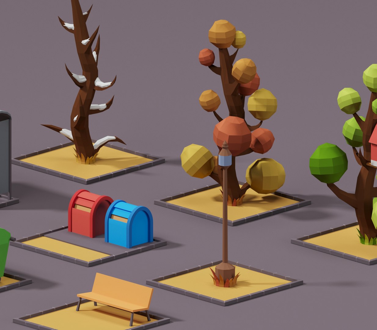 3D Mobile Urbans Tree Street Model - TurboSquid 1552134