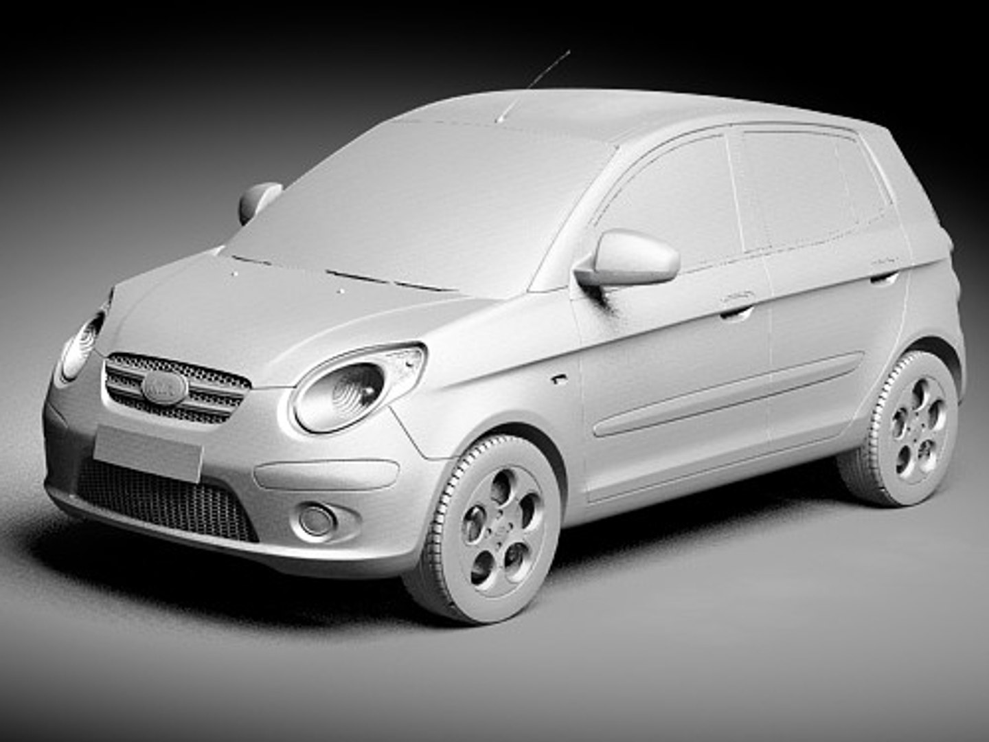 kia picanto 3d 3ds