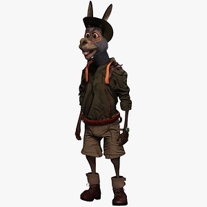 3D Donkey model
