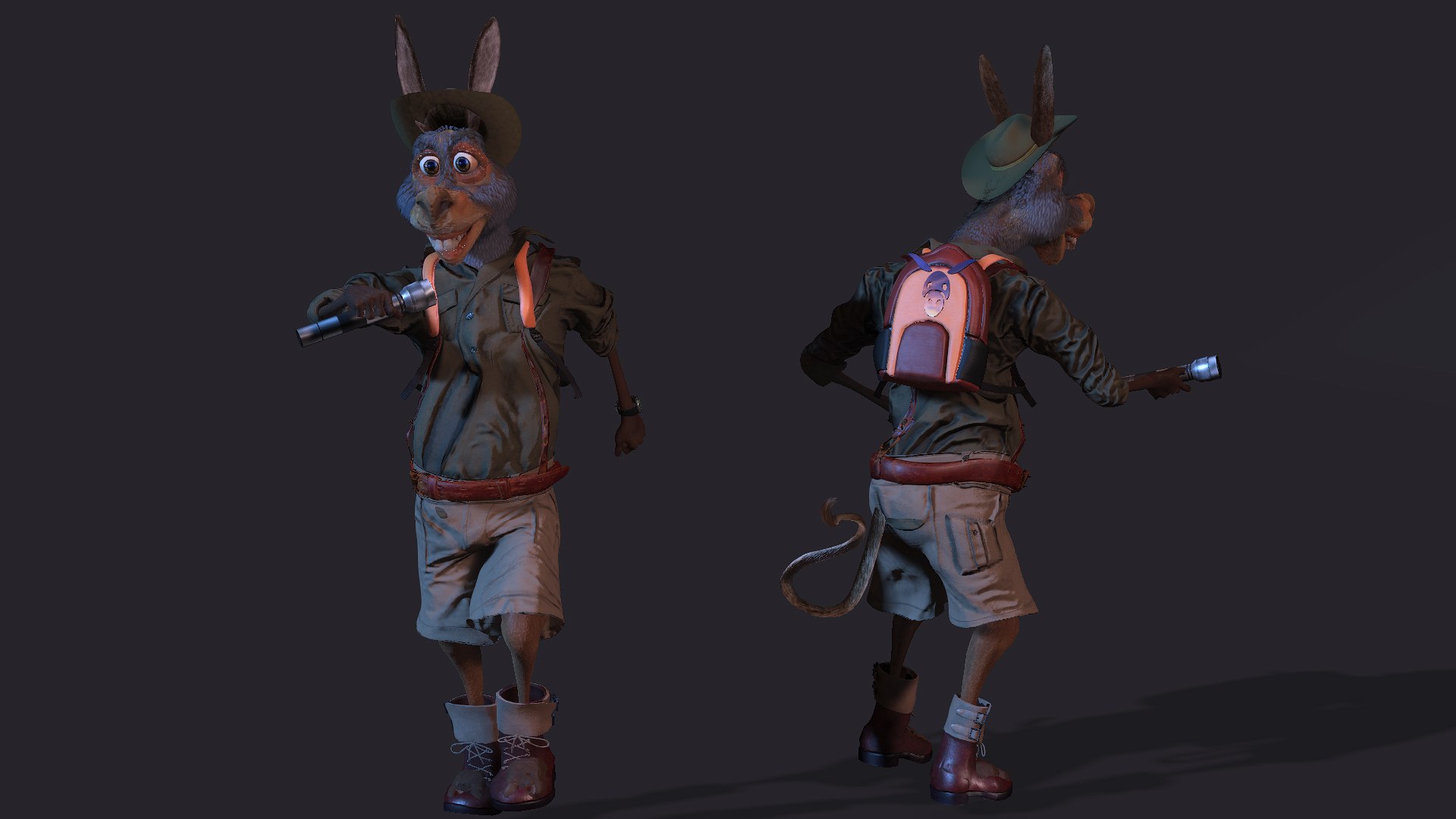 3D Donkey Model - TurboSquid 1953687