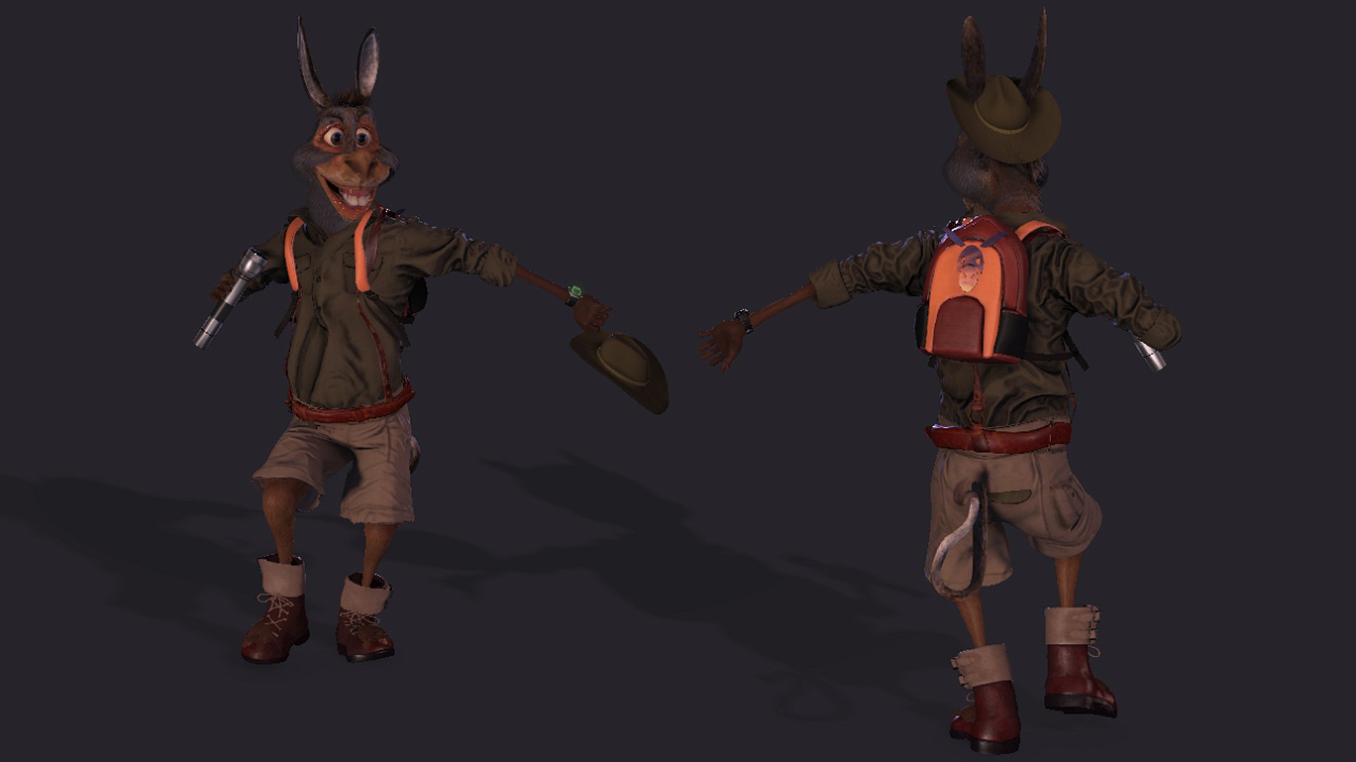 3D Donkey Model - TurboSquid 1953687