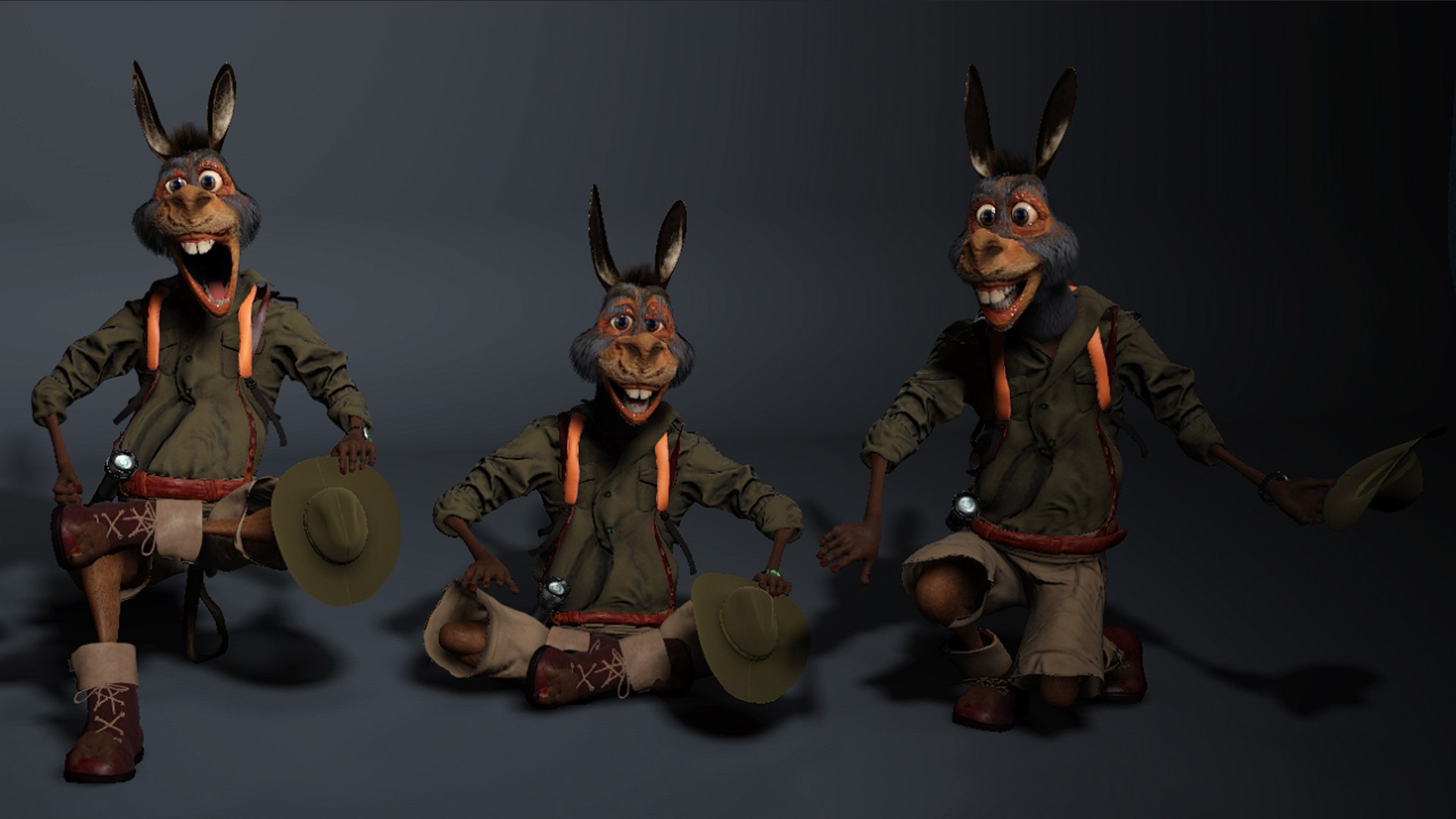 3D Donkey Model - TurboSquid 1953687