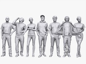 3D people casual pack volume