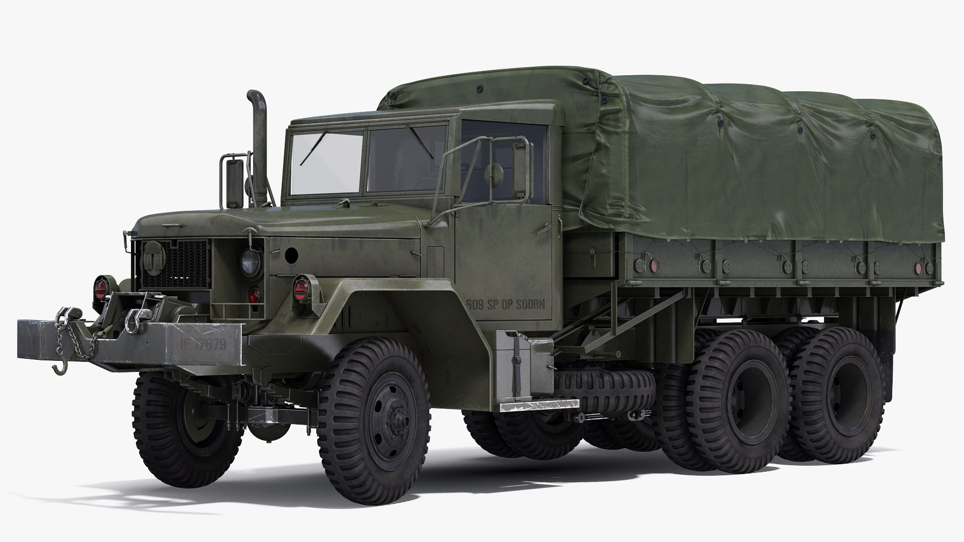 US Military Cargo Truck m35a2 3D model preview
