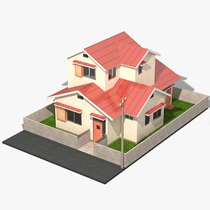 japanese anime house 3D