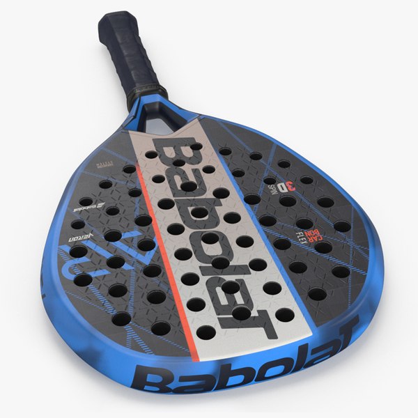 3D Babolat Air Padel Racket Blue