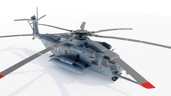 ch-53e super stallion helicopters 3d model