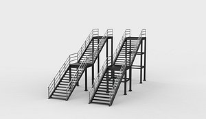 3D stairs Model 3D model