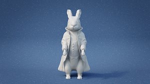 3D White Rabbit model