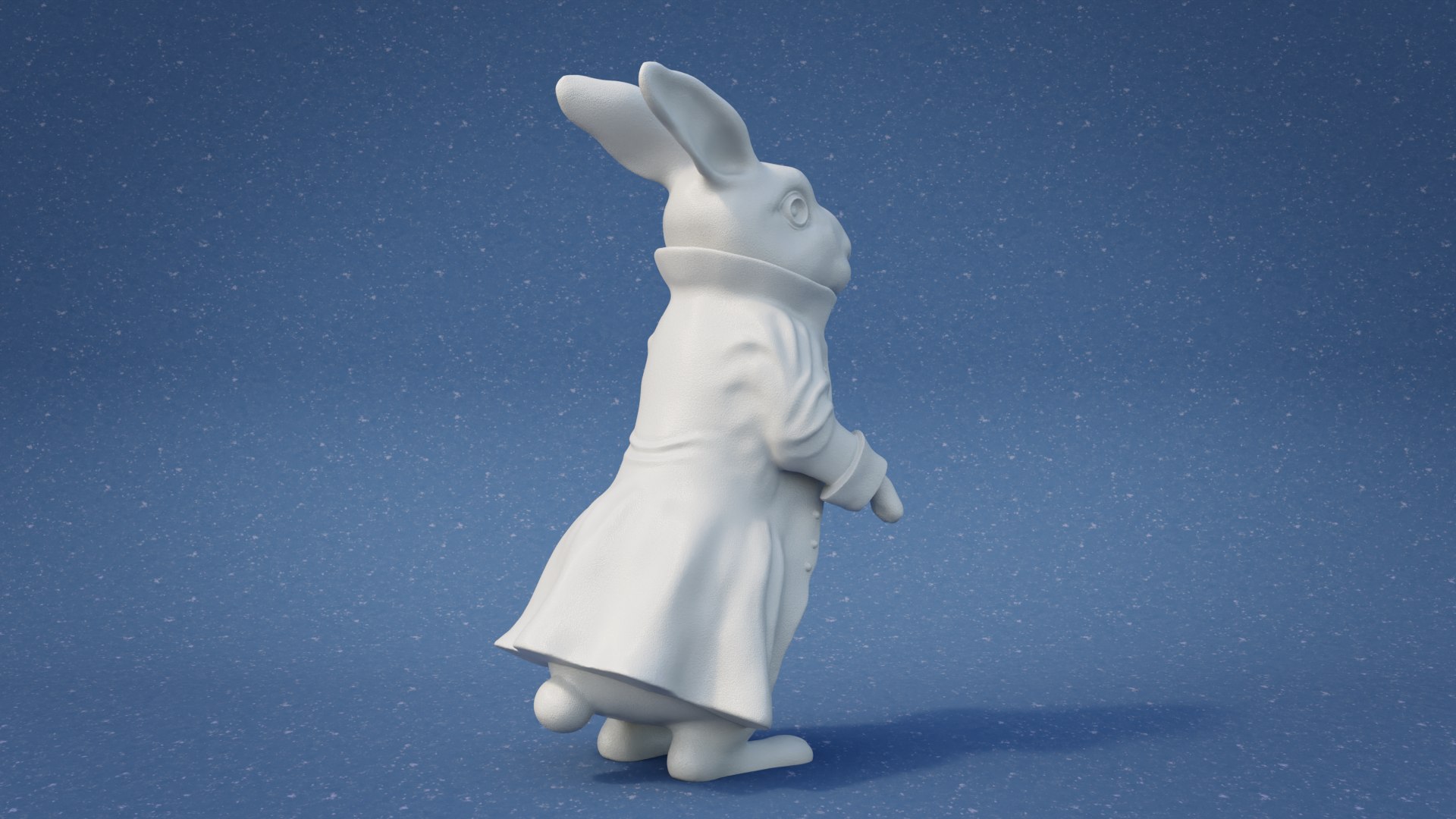 3D White Rabbit Model - TurboSquid 2222186