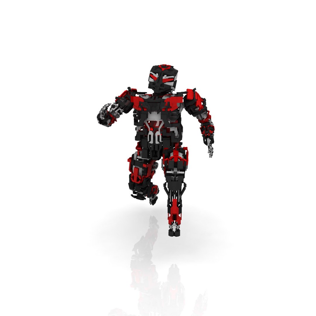 3d model robot skeleton