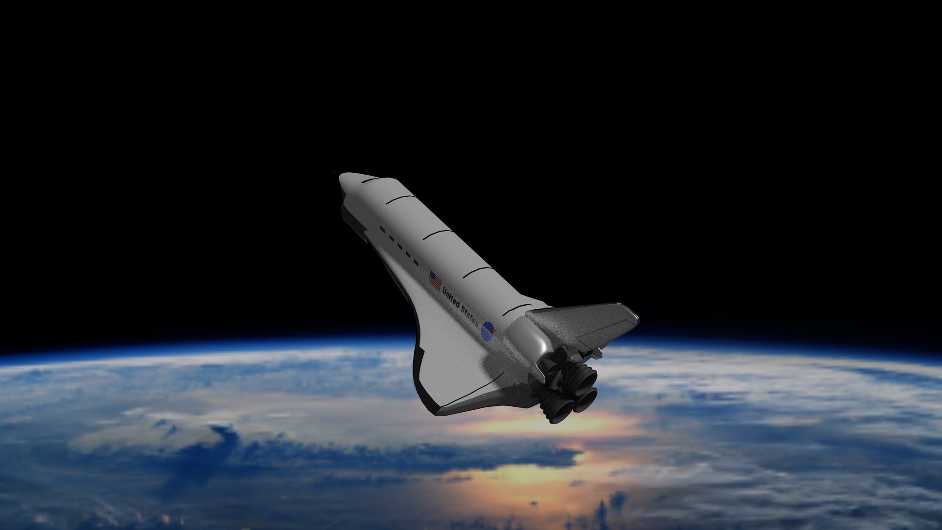 Maya Space Shuttle