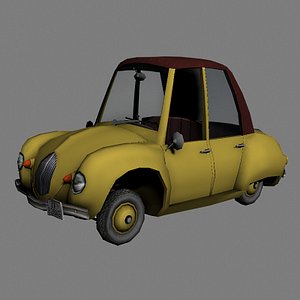 Low Poly Cartoon Car