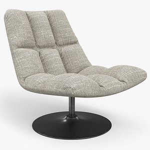 Bar Lounge Chair Fabric Light 3D model