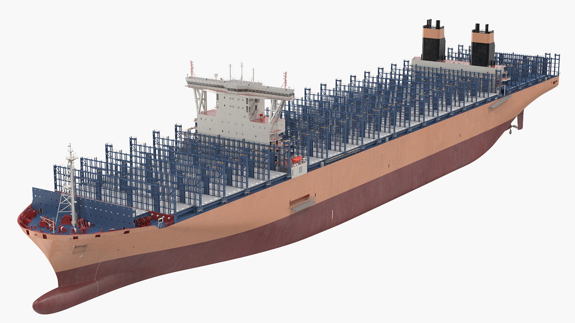 Container Ship Empty 3D model preview